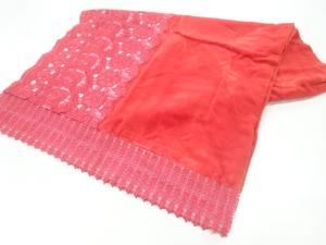 ビロードレース花模様ショール